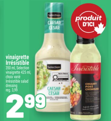 Vinaigrette irrésistible