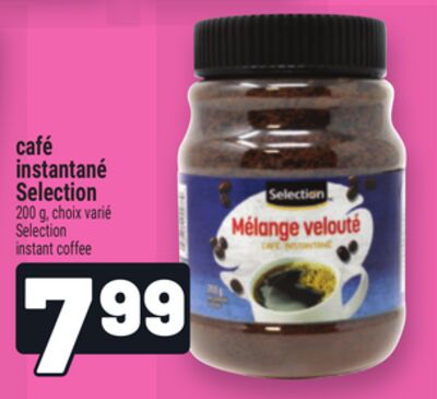 Café instantané selection
