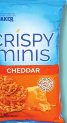 CROUSTILLES OU GALETTES DE RIZ QUAKER CRISPY MINIS CHEDDAR